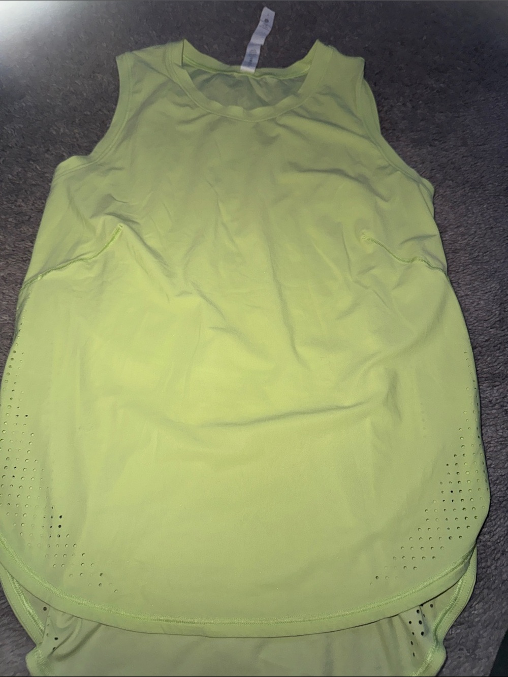 lululemon athletica Neon Yellow Sleeveless Performance Tank